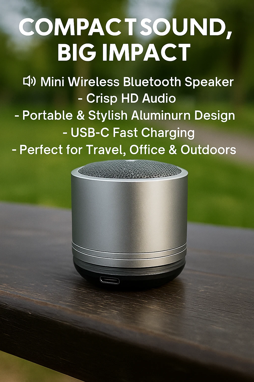 MINI METAL SOUND PORTABLE SPEAKER - Picture 4 of 4