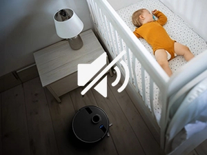 Split image showing wireless security camera functionality: monitoring system interface on mobile device and camera mounted on wall corner, with motion detection indicators.
